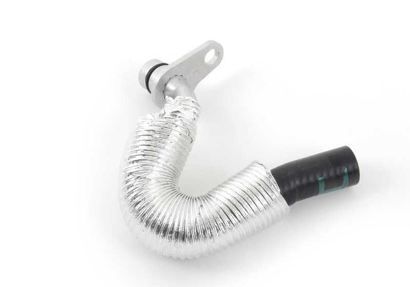 Tubería de refrigeración turbo OEM 11537583900 para BMW E82, E88, F20, F21, E90, E91, E92, E93, F30, F31, F34, F35, F35N, F32, E84. Original BMW.