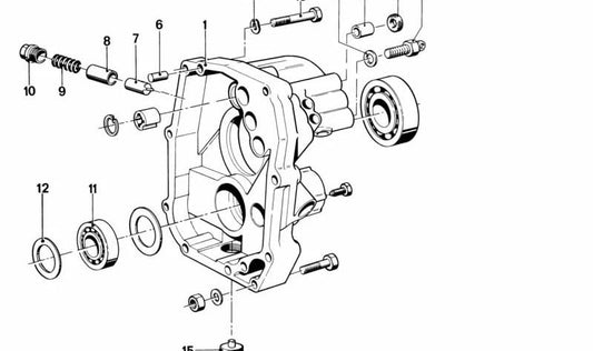 Arandela espaciadora OEM 23121490181 para BMW E21, E12, 1502, 1602, 2002, 2500, 2800, 525, 528. Original BMW.