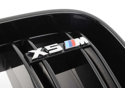 Rejillas decorativas negras de alto brillo para BMW X5 F85 (OEM 51712354497). Original BMW