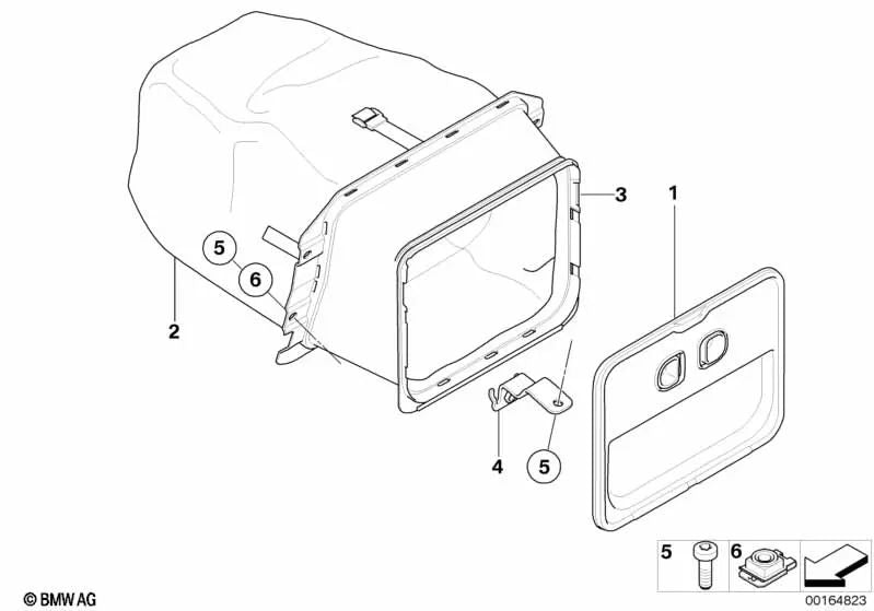 Supporto a banda BMW per BMW Series 1 E88 (OEM 52209138016). BMW originale.