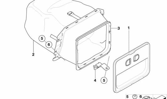 Tampa da bolsa de transporte para BMW E88 (OEM 52209138014). BMW original