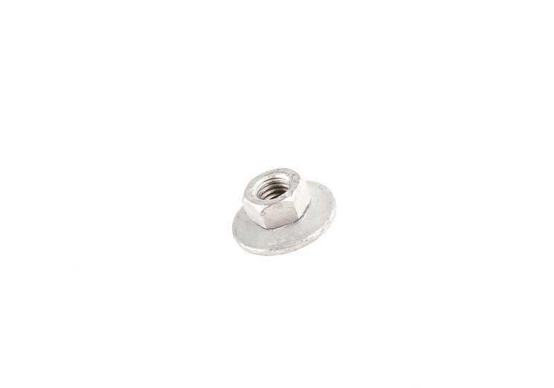 Tuerca hexagonal con arandela OEM 07147202368 para BMW E81, E87, E21, E30, E12, E24, F91, G14. Original BMW.
