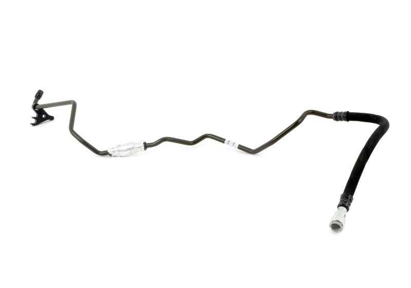 Tubería de retorno del radiador de aceite OEM 17227508029 para BMW E65 y E66 735i, 745i, 735Li, 745Li con motor N62. Original BMW.