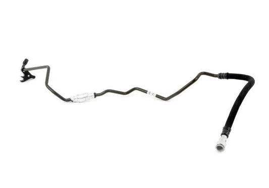 Tubería de retorno del radiador de aceite OEM 17227508029 para BMW E65 y E66 735i, 745i, 735Li, 745Li con motor N62. Original BMW.