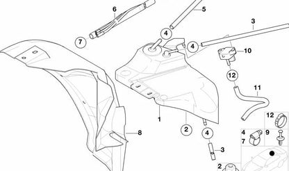 Depósito de expansión OEM 16131183056 para BMW E36 (todos los modelos compatibles). Original BMW.