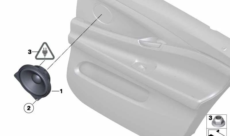 Stéréo stéréo OEM 65139289636 pour BMW F10, F10N, F11, F11n, F18, F18N. Pièce BMW originale idéale pour le système audio stéréo à la porte d'entrée.