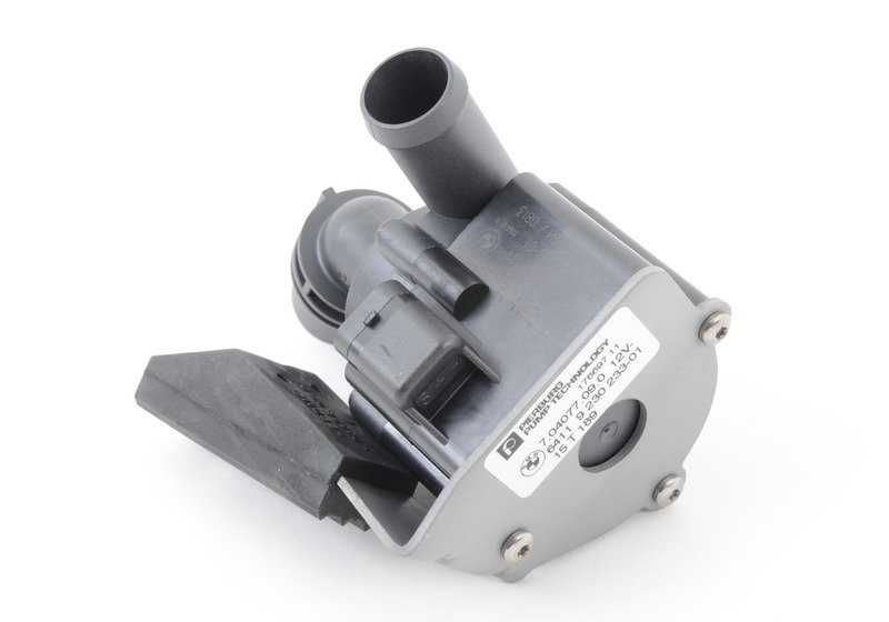 Bomba auxiliar de refrigerante OEM 64119230233 para BMW E70, F15, F85, E71, F16, F86. Original BMW.