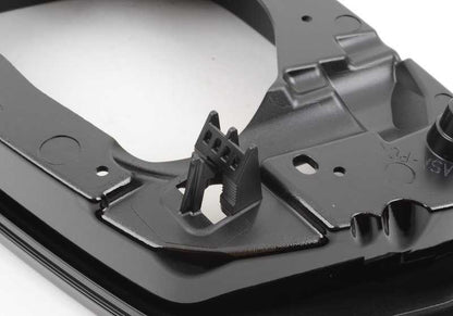 Soporte derecho de retrovisor exterior Shadow Line OEM 51167308646 para BMW F07, F10, F11, F06, F12, F13, F01, F02. Compatible con múltiples versiones de Serie 5, 6 y 7. Original BMW.