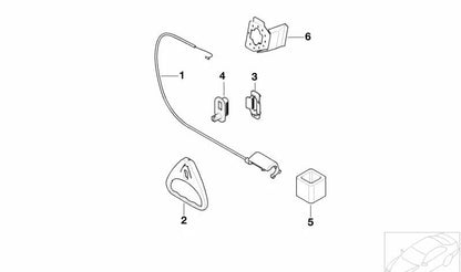 Arandela OEM 51247057739 para MINI Cabrio R52, R57, F57, Coupé R58, Roadster R59... y más. Original MINI.