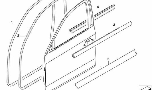 Oeme Penality Board 51337066605 für BMW E87 116d, 116i (alle kompatiblen Submodels). Original BMW.