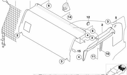 Remache de expansión OEM 51718170475 para BMW F20, F21, F22, F23, E36, E93, F30, F31, F34, G20, F32, F33, F36, F83, G22, G26, G30, G31, G38, G32, G11, G12, F97, G01, G08, G45, F98, G02 y MINI F57. Original BMW y MINI.