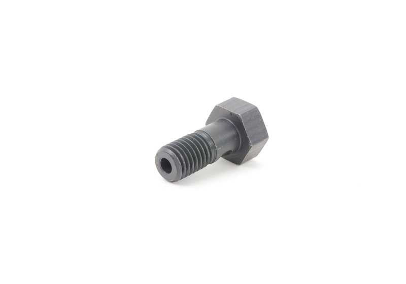 Tornillo hueco OEM 11127523715 para BMW E81 116i (motores N43 y N45). Pieza original BMW.