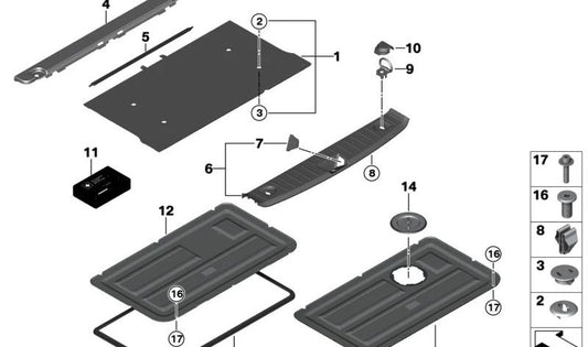 Service cover gasket for BMW i I01, I01N (OEM 51717311995). Original BMW