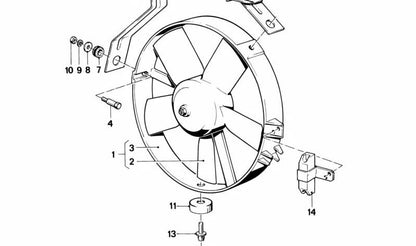 Soporte izquierdo OEM 17401372828 para BMW Serie 3 E30. Pieza original BMW.