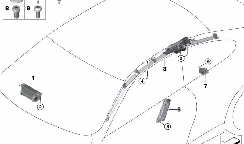 Remache ciego OEM 07149112930 para BMW E92, E93. Original BMW.
