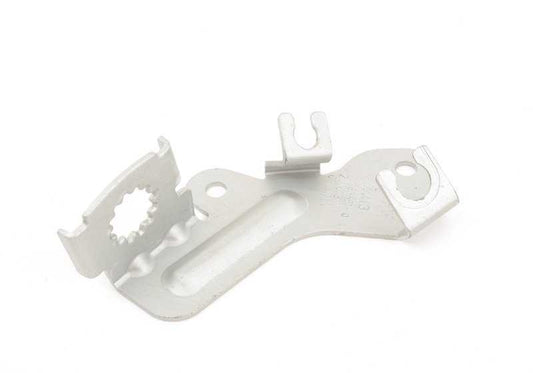 Soporte izquierdo para latiguillo de freno OEM 34302283571 para BMW E82 M Coupé, E90 M3, E92 M3. Compatible con modelos con motor S65 y N54. Original BMW.