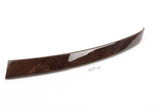 Moldura madera veta de álamo delantera derecha OEM 51416959334 para BMW Serie 5 E60, E61. Original BMW.