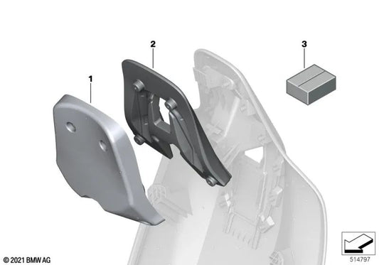 Headrest insert for BMW I20 (OEM 52109109925). Original BMW