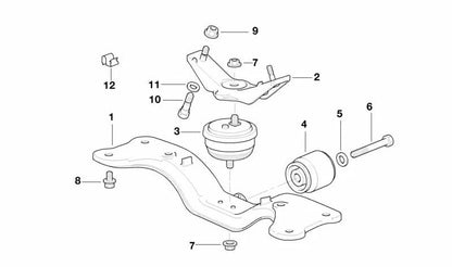 Amortiguador de vibraciones OEM 22321092311 para BMW Serie 7 (E38). Original BMW.
