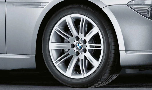 Llantas aluminio diseño doble radio 120 8x18 ET14 OEM 36116760625 para BMW E63, E64. Original BMW.