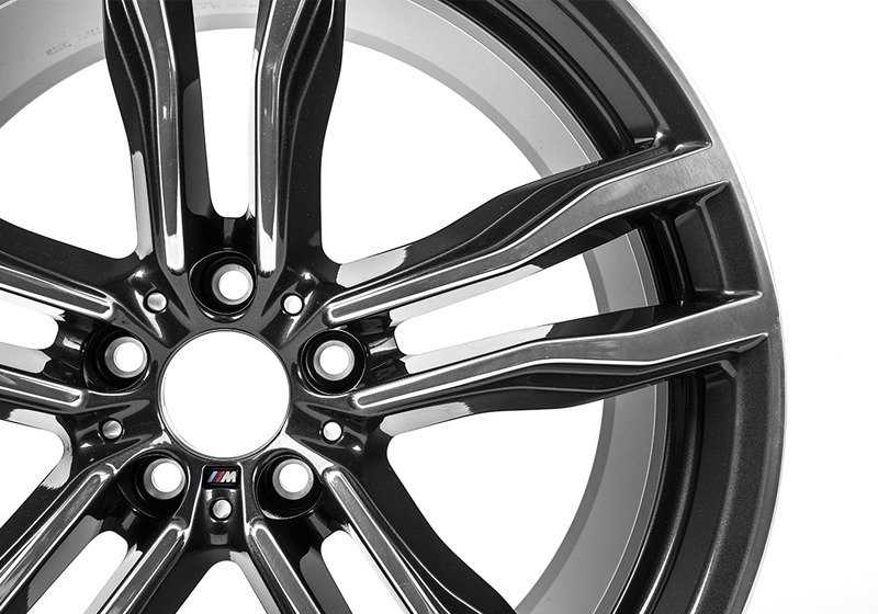 Llantas de aleación M Doble Radio 612 OEM 36112284652 para BMW X5 M F85 y X6 M F86. Color gris orbit bicolor, 21”. Original BMW.