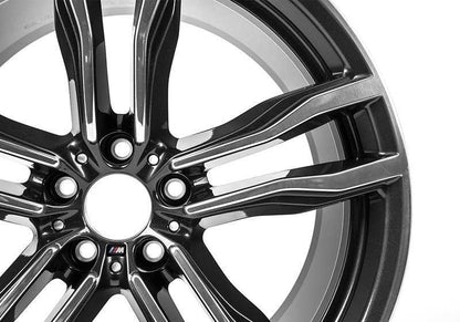 Llantas de aleación M Doble Radio 612 OEM 36112284652 para BMW X5 M F85 y X6 M F86. Color gris orbit bicolor, 21”. Original BMW.