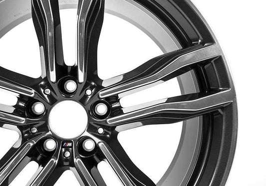 Llantas de aleación M Doble Radio 612 OEM 36112284652 para BMW X5 M F85 y X6 M F86. Color gris orbit bicolor, 21”. Original BMW.