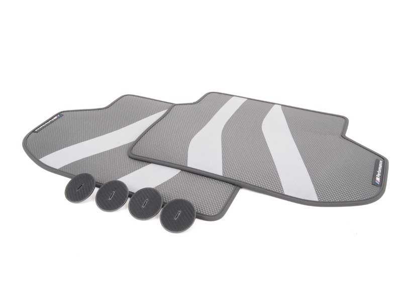 Alfombrillas M Performance traseras OEM 51472365219 para BMW Serie 5 F10, F11, F11 LCI, F10 LCI. Original BMW.