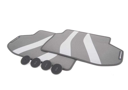 Alfombrillas M Performance traseras OEM 51472365219 para BMW Serie 5 F10, F11, F11 LCI, F10 LCI. Original BMW.