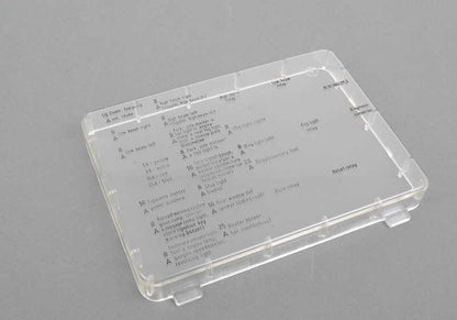 Tapa de caja de fusibles OEM 61131362271 para BMW E12, E24, E23. Original BMW.