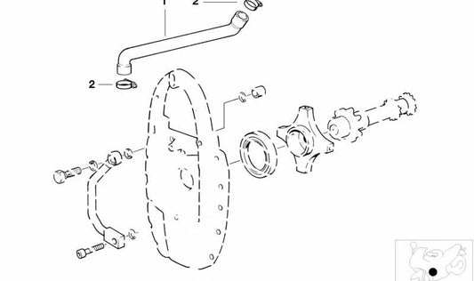 Tubo flexible de ventilación OEM 11151341813 para motos BMW R1100GS, R1150GS, R1100RT, R1150RT, R1100RS, R1150R… y más. Original BMW Motorrad.