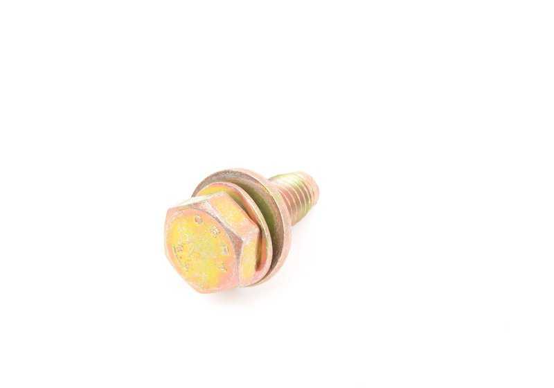 Tornillo hexagonal con arandela OEM 07119915178 para BMW E30, E12, E28, E34, E24, E23, E32. Original BMW.