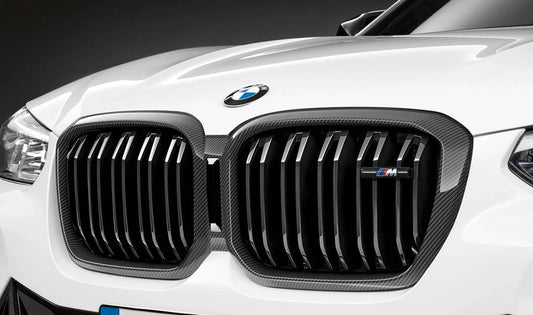 M Performance grille decorative frame for BMW G01, F97, G02, F98. Original BMW.