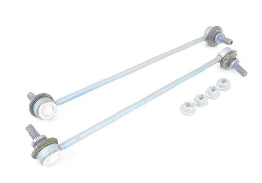 Kit de reparación bieletas delanteras OEM 31352318481 para MINI R50, R52, R53, R55, R56, R57, R58, R59. Incluye 2 bieletas y 4 tuercas. Original MINI.