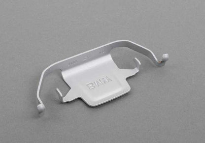 Clip muelle diseño freno trasero con logo BMW OEM 34216860103 para BMW F30, F31, F32, F33, F34, F36. Pieza original BMW.