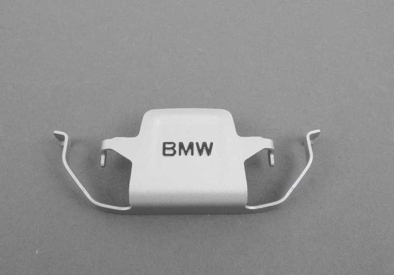 Clip muelle diseño freno trasero con logo BMW OEM 34216860103 para BMW F30, F31, F32, F33, F34, F36. Pieza original BMW.