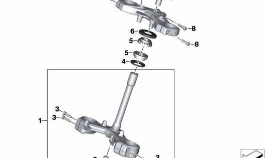 CAPERUZA OEM 31428554117 for bmw g 310 r, g 310 gs, CE 02. Original BMW Motorrad.