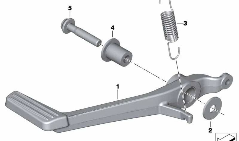 Boccola con collare OEM 23417727495 per moto BMW K1600GT, K1600GTL, K1600 Bagger, R1200RT e altre. BMW Motorrad originale.
