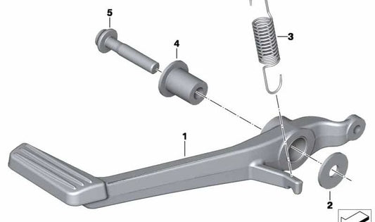 Boccola con collare OEM 23417727495 per moto BMW K1600GT, K1600GTL, K1600 Bagger, R1200RT e altre. BMW Motorrad originale.
