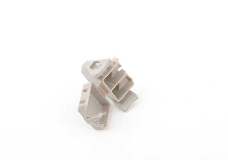 Conector eléctrico 2 pines gris OEM 61131378418 para BMW E30, E39. Original BMW.