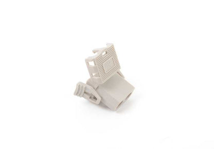 Conector eléctrico 2 pines gris OEM 61131378418 para BMW E30, E39. Original BMW.