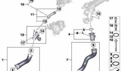OEM -Zulassungsrohr 11618515638 für BMW x5 F15. Original BMW.