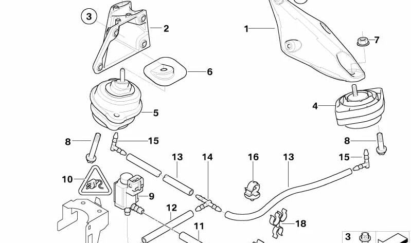 Protector térmico OEM 22113417489 para BMW E83. Original BMW.
