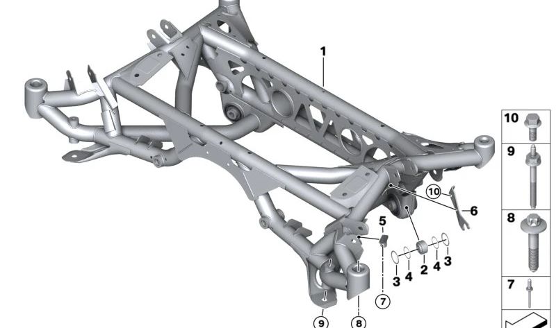 Tornillo combinado ASA OEM 07149503940 para BMW F87, G87, F80, G80, G81, F82, F83, G82, G83. Original BMW.