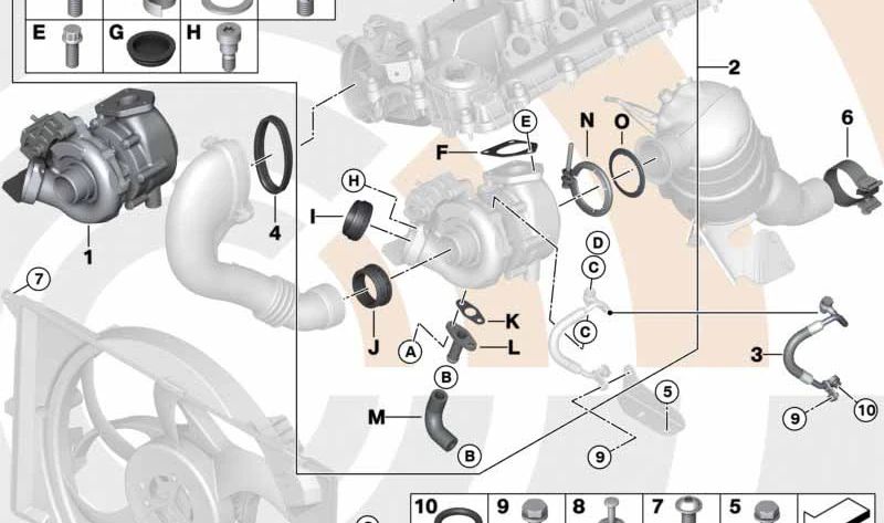 Junta tórica OEM 13712247395 para BMW E87, E46, E90, E91, E92, E93, E39, E60, E61, E38, E65, E66, E83, E53, E70, E71. Original BMW.
