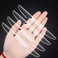Striscia anti -mallision in silicone per portiera per auto BMW - trasparente con logo prestazionale