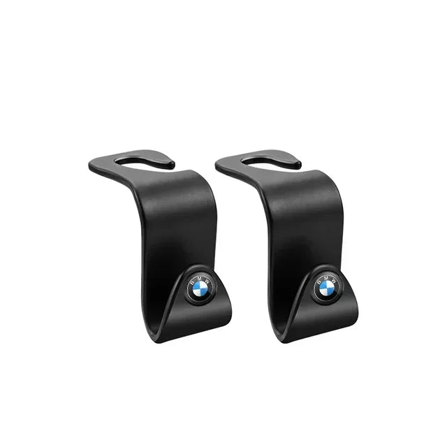Ganchos portáteis para suporte ao assento da BMW - disponível em preto e carbono