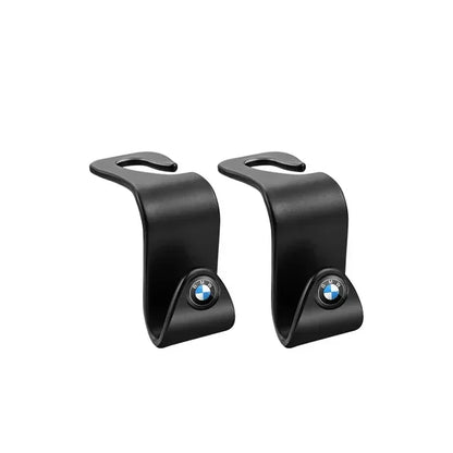 Ganchos portáteis para suporte ao assento da BMW - disponível em preto e carbono