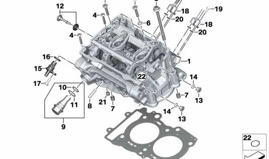 Junta tórica (O-Ring) OEM 07147007916 para BMW Motorrad R1200GS, R1200R, R1200RT, R nineT, F800GS, F700GS, K1200S, K1300S, S1000RR, S1000XR, G310GS, G310R. Original BMW Motorrad.