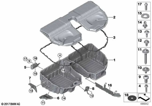 Kabelführung für BMW G30, G11, G11N, G12, G12N (OEM 61139356488). Original BMW.